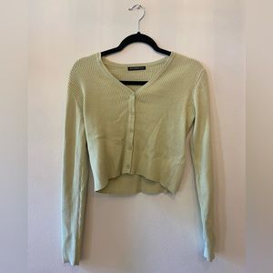 Brandy Melville Shannon Cardigan (Lime Green)
